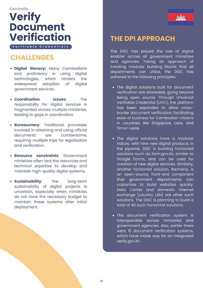 ថ្នាល verify.gov.kh របស់កម្ពុជាត្រូវបានជ្រើសរើសជាគំរូមួយក្នុងចំណោមកម្មវិធី និងថ្នាលឌីជីថលនៅទូទាំងពិភពលោក 3
