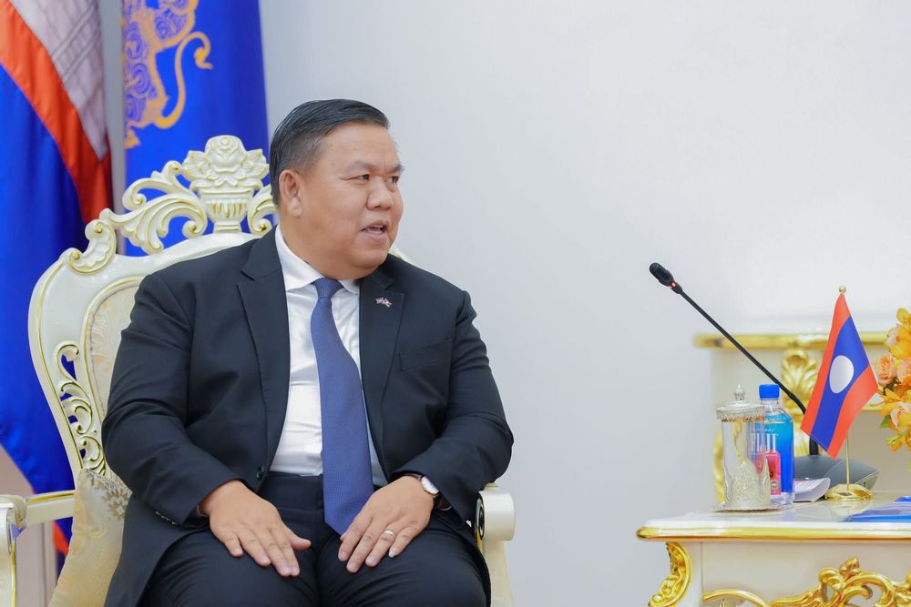 ឯកឧត្តមឧបនាយករដ្ឋមន្ត្រីប្រចាំការ វង្សី វិស្សុត ទទួលជួបពិភាក្សាការងារជាមួយឯកឧត្តម Sonexay Vannaxay ឯកអគ្គរដ្ឋទូតឡាវថ្មីប្រចាំកម្ពុជា 3